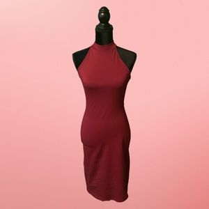 Rolla Coster Ox blood red bodycon dress.